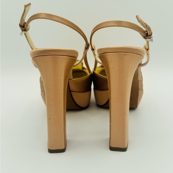 Prada Pink Slingback Platform Heels - Picture 4 of 8